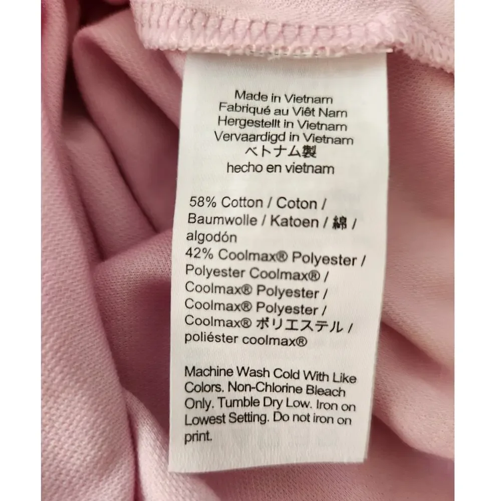 NWT J. Crew Performance Polo Shirt With COOLMAX® Flamingo Pink XL *Flaw